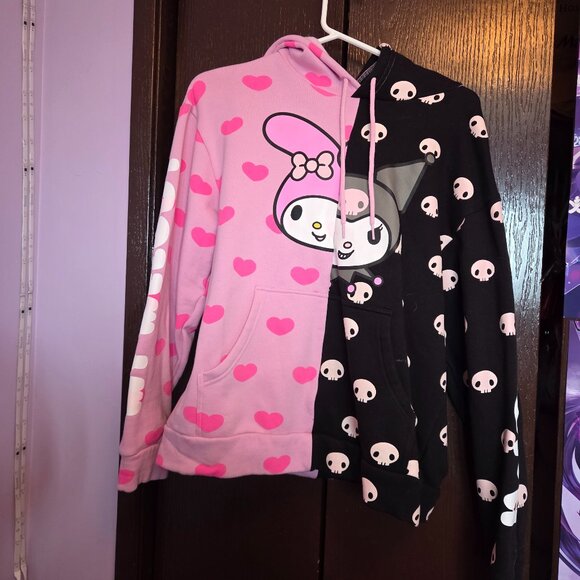 RARE sought after My melody/Kuromu split hoodie by Dumbgood - Picture 6 of 7